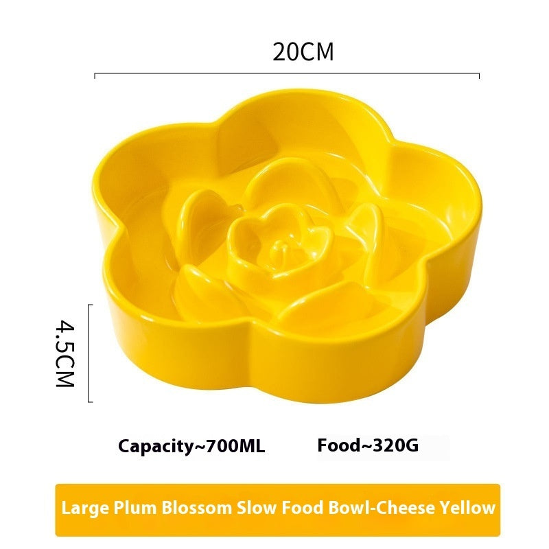 Enhance Your Pet's Dining Experience with the Pet Ceramic Slow Feeding Bowl