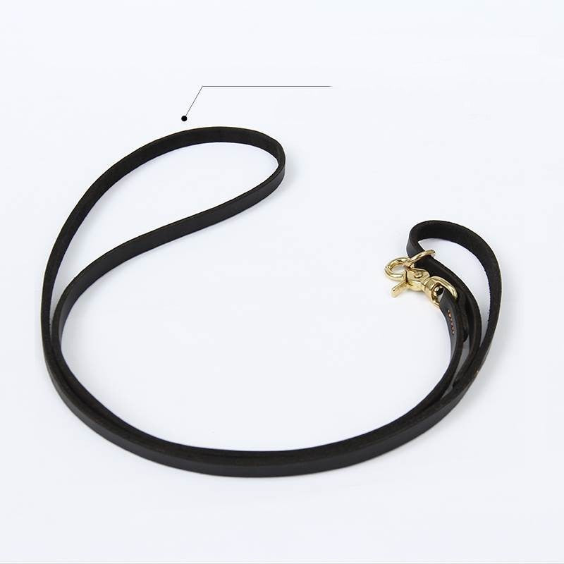 Cowhide Chain Competition Elastic Leash