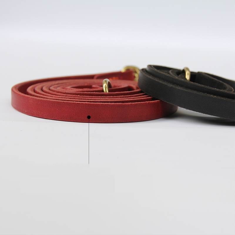 Cowhide Chain Competition Elastic Leash