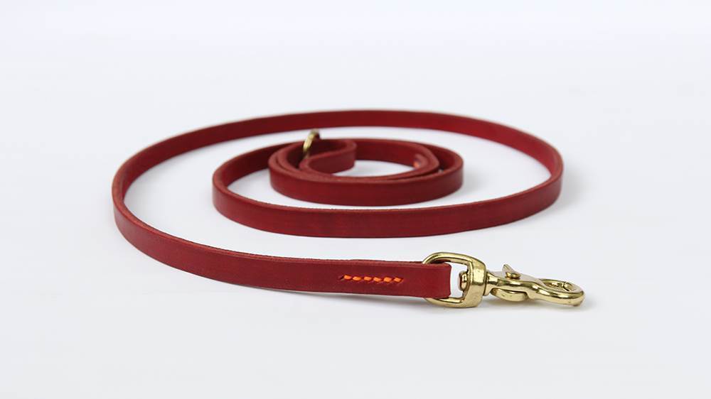 Cowhide Chain Competition Elastic Leash